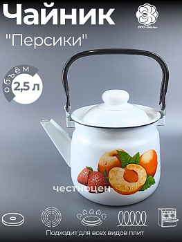 Чайник для плиты 2,5л 01-2711/4-Персики