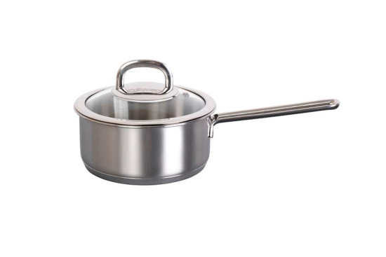 Ковш линии "Сафия" 1,2л. д.16см, со стекл. крышкой SF-LDL1216G