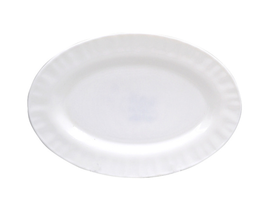 Блюдо Lavenir "Волна классика" 35*24 см БЕЛЫЙ XYP-140 WHITE стеклокерамика 50237