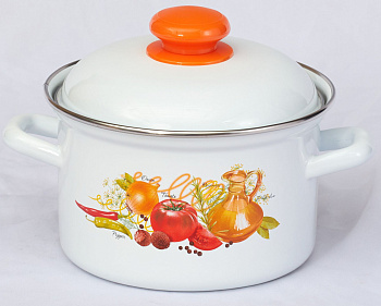 Кастрюля 6,0л с рисунком 16184 АП2 "Итальянская кухня"..