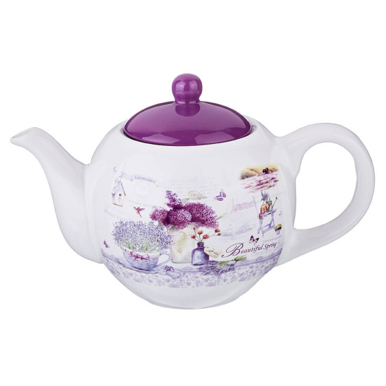 ЧАЙНИК AGNESS  "ЛАВАНДОВАЯ ВЕСНА" 22,5*13,5*14,5 СМ 900 МЛ (КОР=16ШТ.) (358-1100)