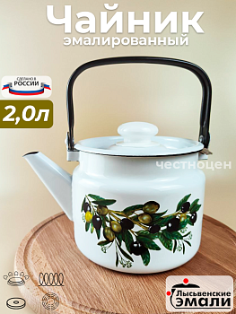 Чайник для плиты 2,0л С-2710П2/4Рч  "Оливковая ветвь"