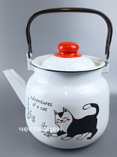 Чайник для плиты 3,5л 01-2713/4 Коты