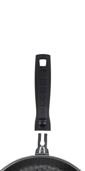 60692434 Сотейник 240мм, 1 ручка, стекл.крышка "Кружево"
