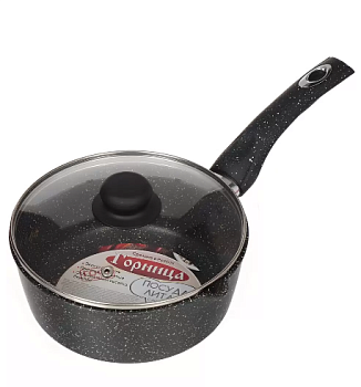 Ковш 2,0л. Гранит пласт.ручка с крышкой кш2011аг