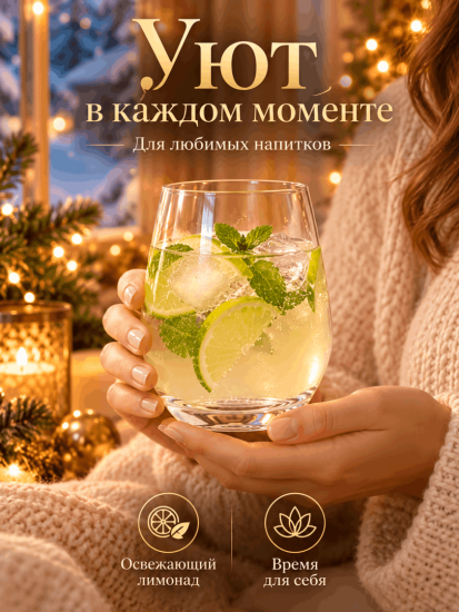Набор стаканов 416мл 6шт. BMHS7033