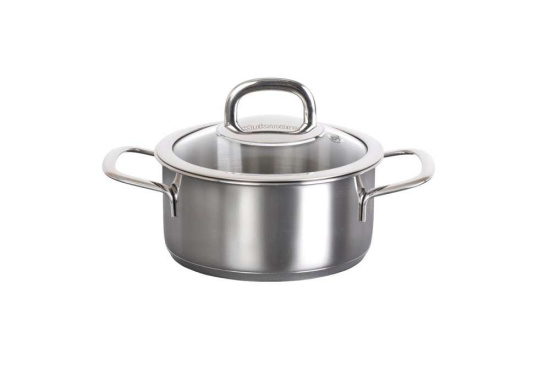 Кастрюля линии "Сафия" 1,2л. д.16см,со стекл.крышкой SF-CA1216G