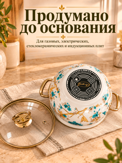 Набор посуды эмалированной 18-20-22см OLS-LY-47