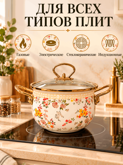Набор посуды эмалированной 18-20-22см OLS-LY-48