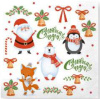 Салфетки Pedro Prestige 33*33 Веселые друзья 3сл20л 1107
