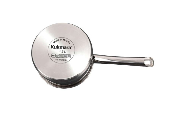 Ковш линии "Леон" 1,8л, д.16см, со стекл. крышкой LN-LDL1816G