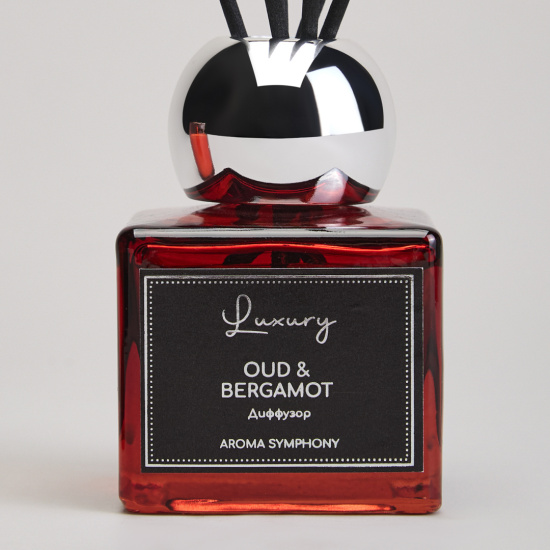 НАБОР АРОМАТИЧЕСКИЙ "LUXURY" СВЕЧА В СТАКАНЕ 6*7,5 СМ И ДИФФУЗОР 70 МЛ OUD&BERGAMOT (605-120)