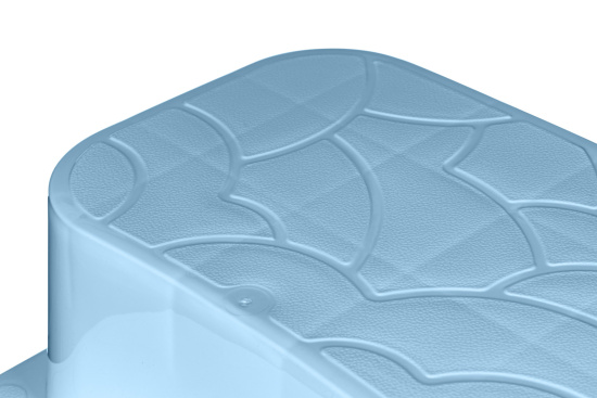 Табурет-подставка детский 340х310х205мм (темно-голубой) 221501016/01