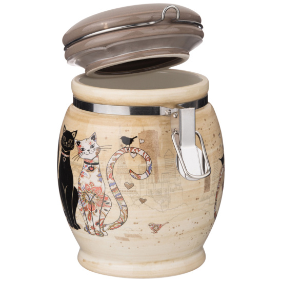 БАНКА AGNESS "ПАРИЖСКИЕ КОТЫ" 11,5*15 СМ 750 МЛ (КОР=24ШТ.) (358-1726)