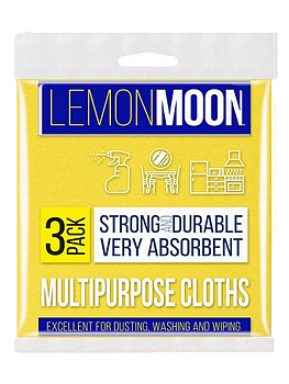 Салфетка вискозная с печатью 380*380 3шт. Lemon Moon Retro Арт. L410,,