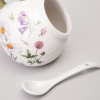 СОЛОНКА С ЛОЖКОЙ AGNESS "FLOWER STORY" 9,5*10 СМ 170 МЛ (КОР=48ШТ.) (358-2183)