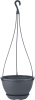 Горшок подвесной c фиксируемым поддоном InGreen Афина 1,5 Л, вулканический серый IG146010026
