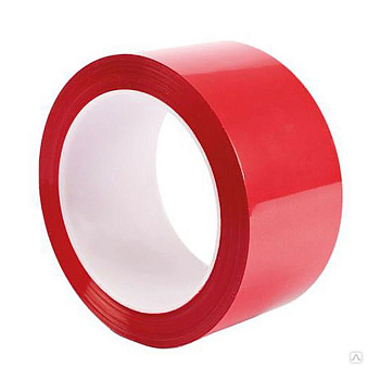 Лента клейкая красная 48мм*66м*43мкм 