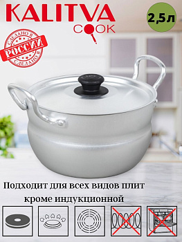 1025 Кастрюля 2,5л (Б/К)