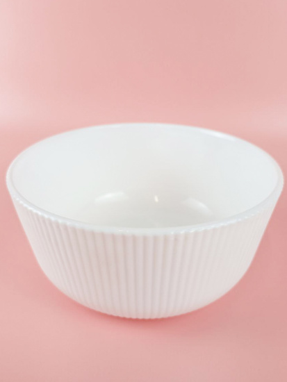 Салатник Lavenir HoReCa "Stripes" 850 мл, 15 см, 6" OUSTW-60 WHITE стеклокерамика 106340