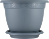 Горшок для цветов InGreen Афродита D 430 mm, 25,8л с подставкой №8 серый IG420811026