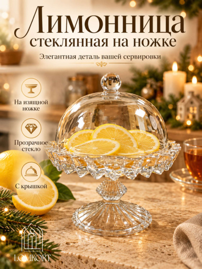 Лимонница на ножке под Rogashka (GZ300+5109-2.DZ118) OLS-675-11