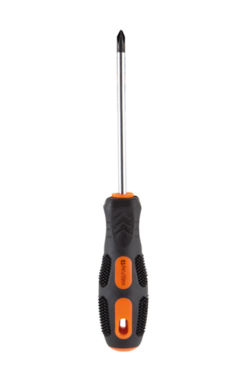 Отвертка Park Strom PH1х10см, двухкомпонентная рукоятка OTV008DK, крестовая 356008