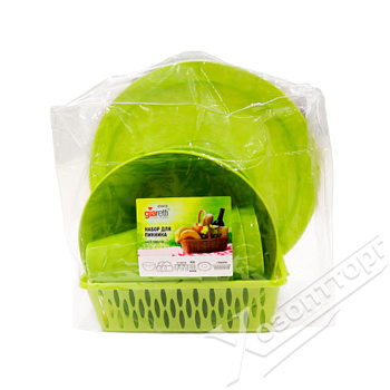 Набор для пикника Sugar&Spice Vanilla на 5 персон (18 предметов) микс SE1810