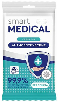Салфетки антисептические №20 Smart medical 72033